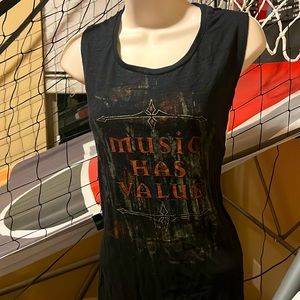 Music Has Value Rock N Roll Tank Big Machine Records